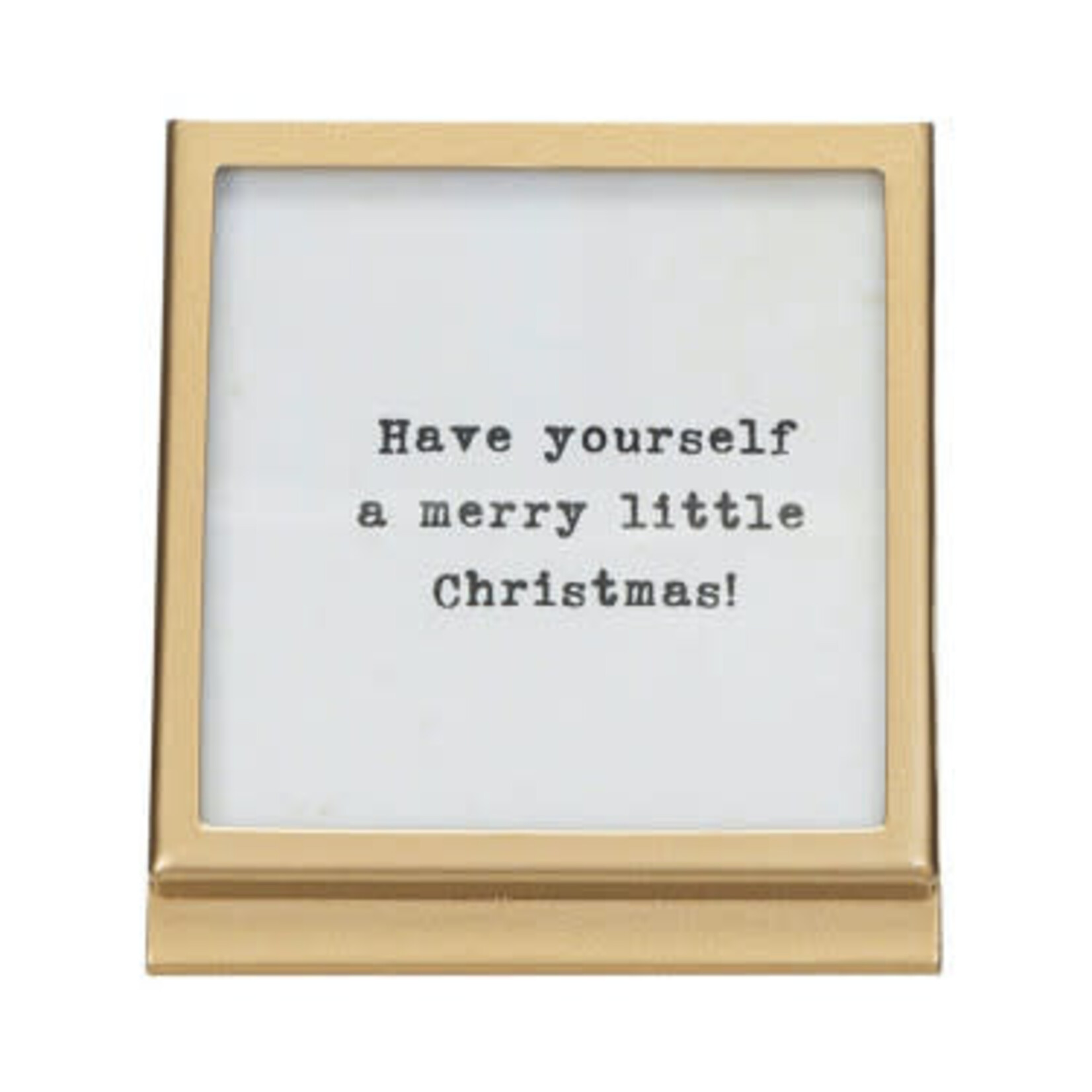 m. lynne designs christmas quote with gold frame