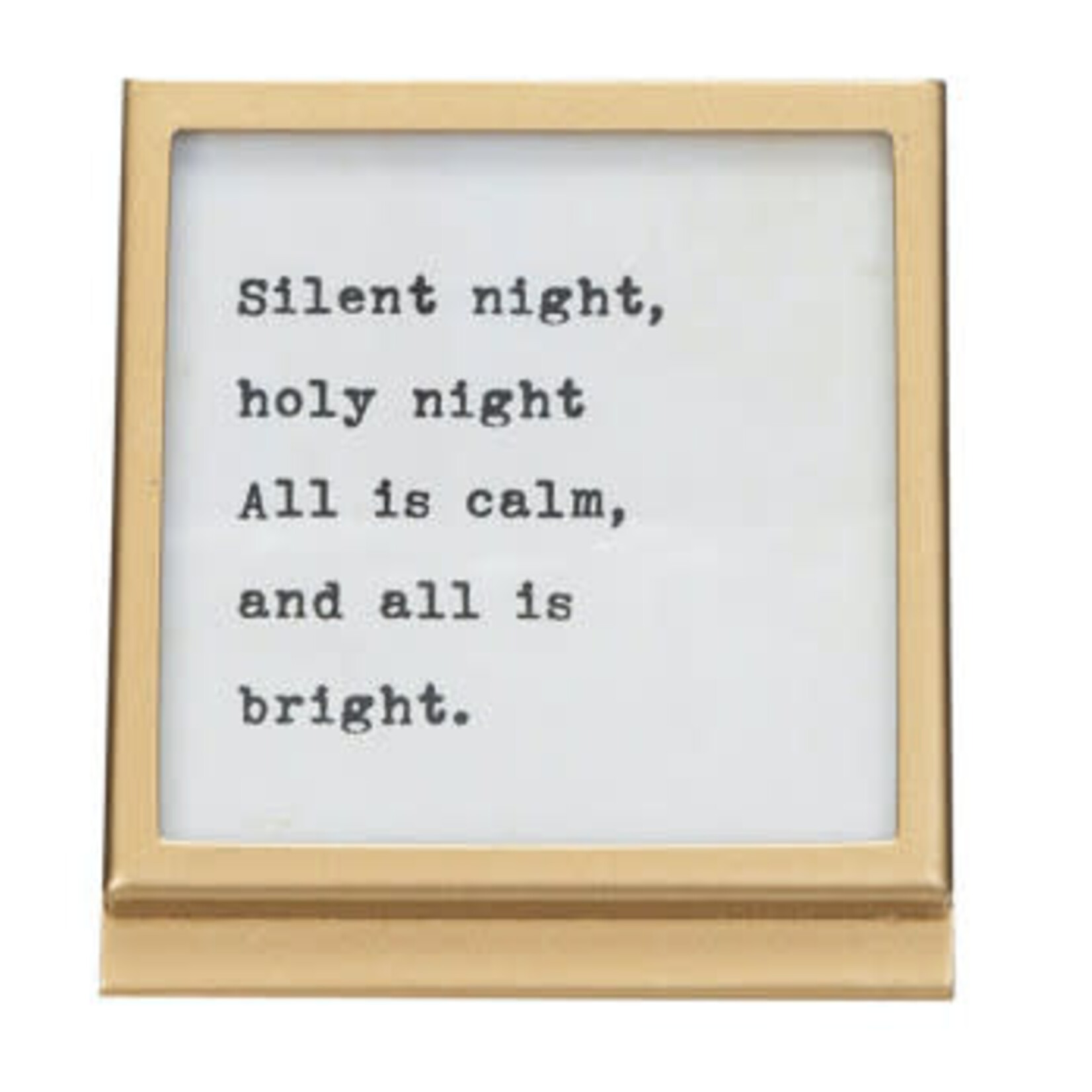 m. lynne designs christmas quote with gold frame