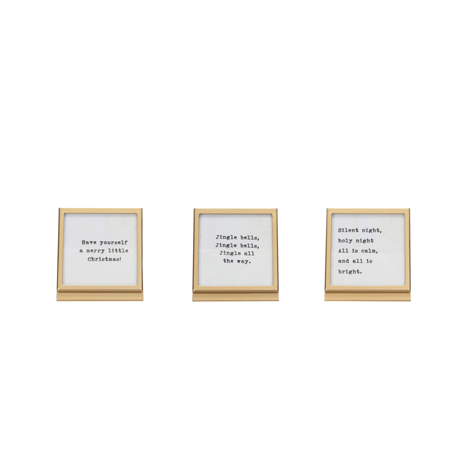 m. lynne designs christmas quote with gold frame