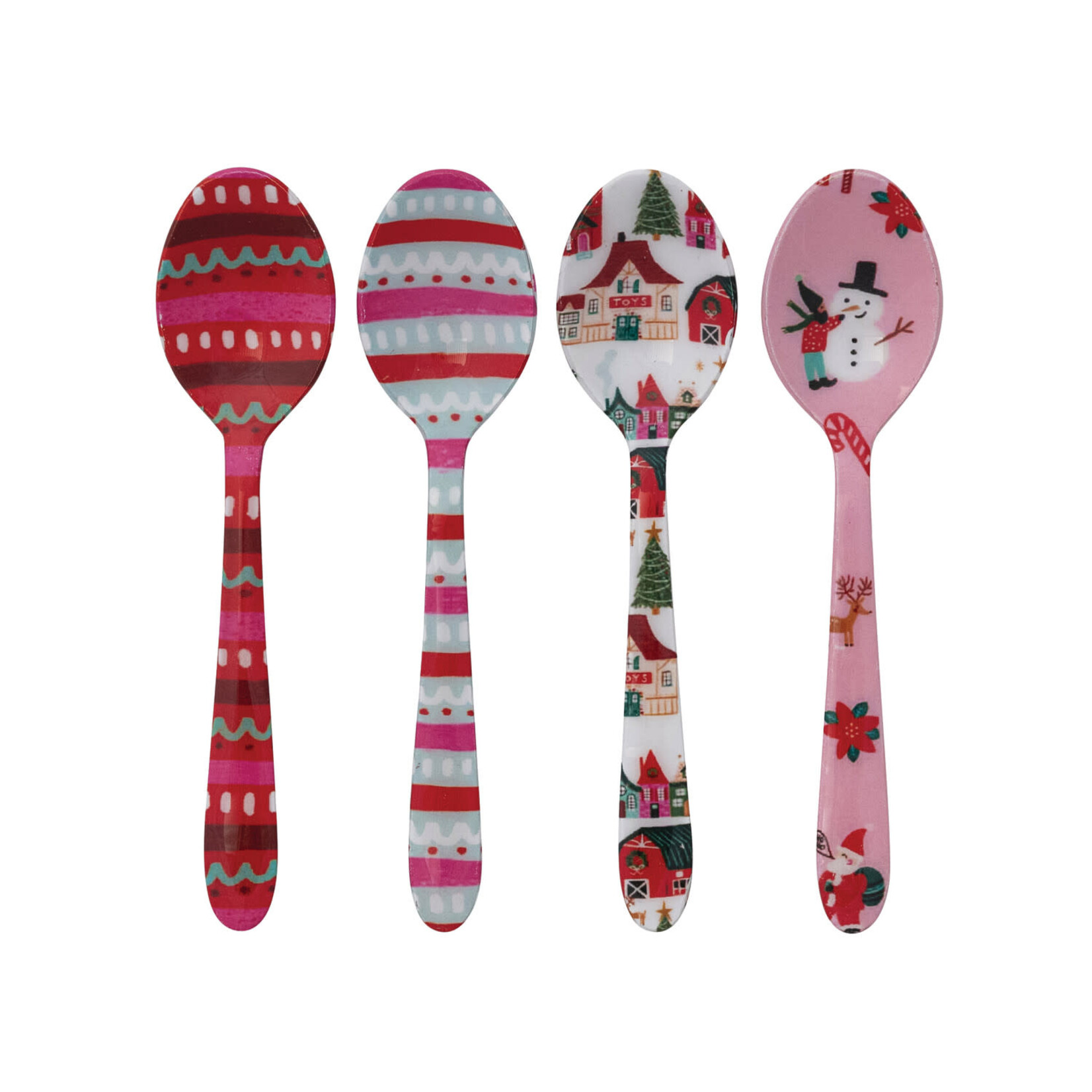 m. lynne designs whimsy christmas enameled stainless steel spoon