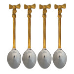 m. lynne designs gold finish with bow spoon