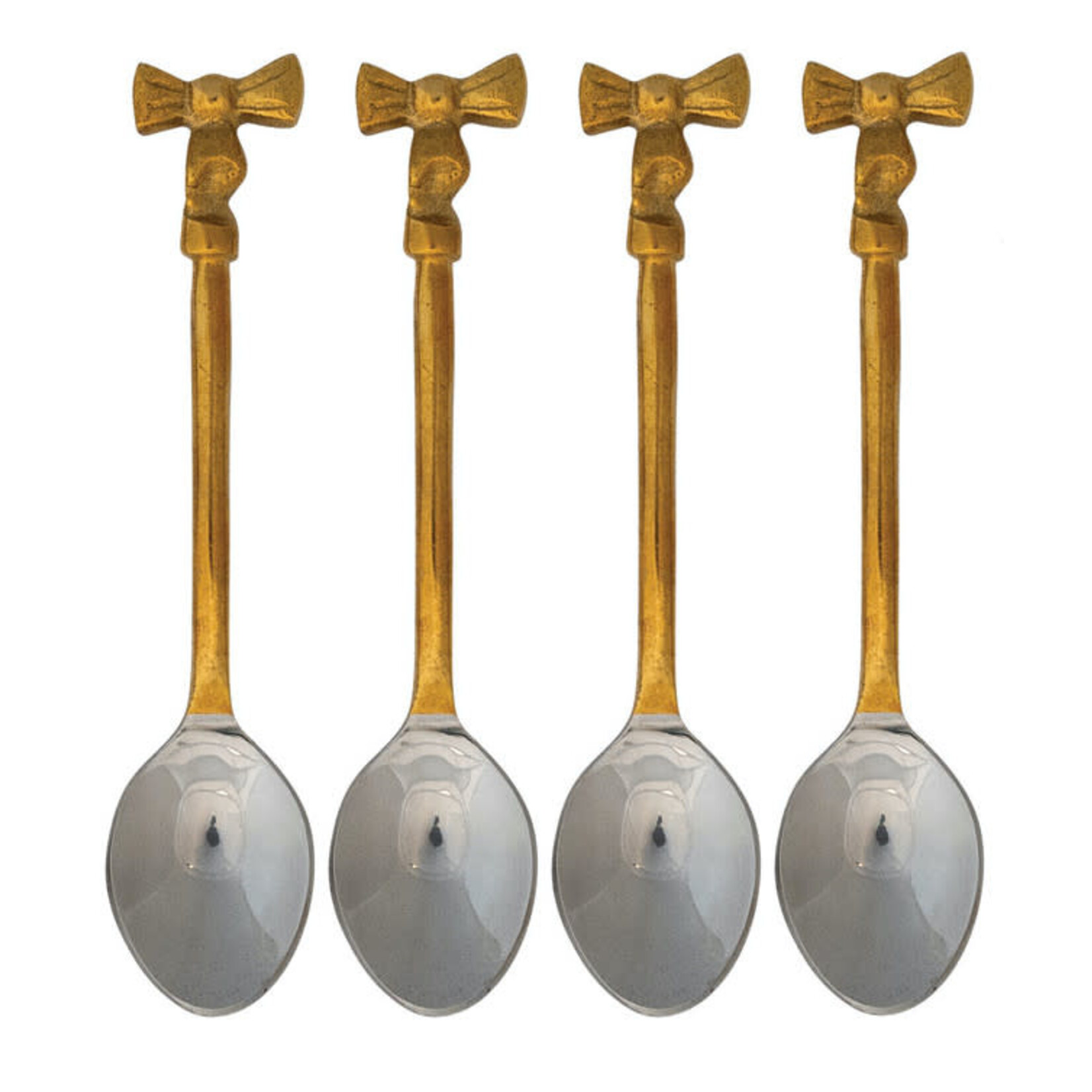 m. lynne designs gold finish with bow spoon