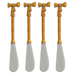 m. lynne designs gold canape knife with bow