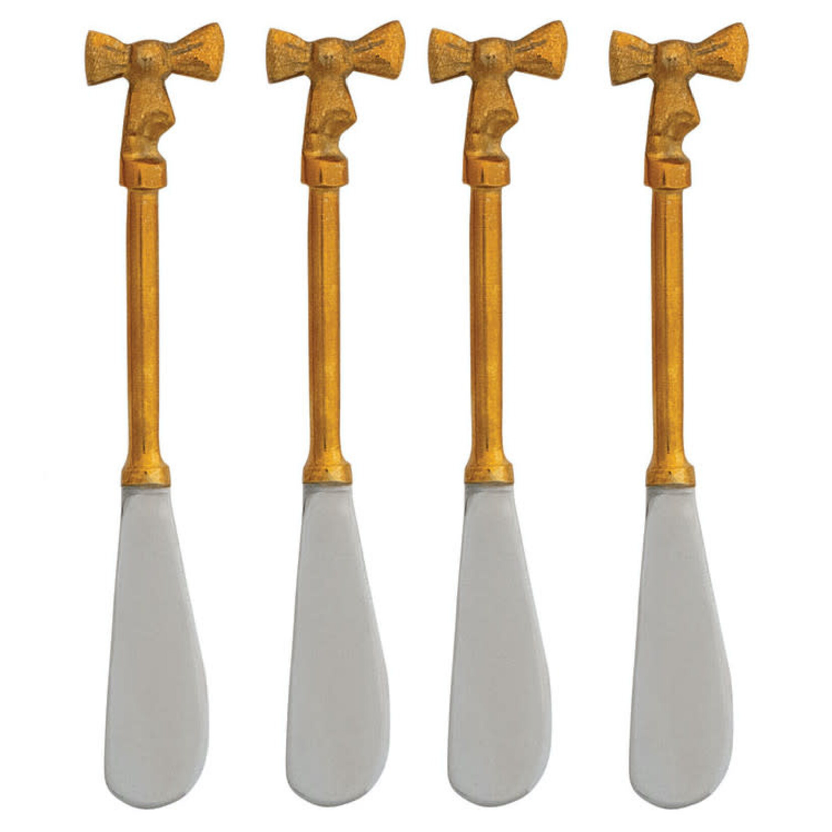 m. lynne designs gold canape knife with bow