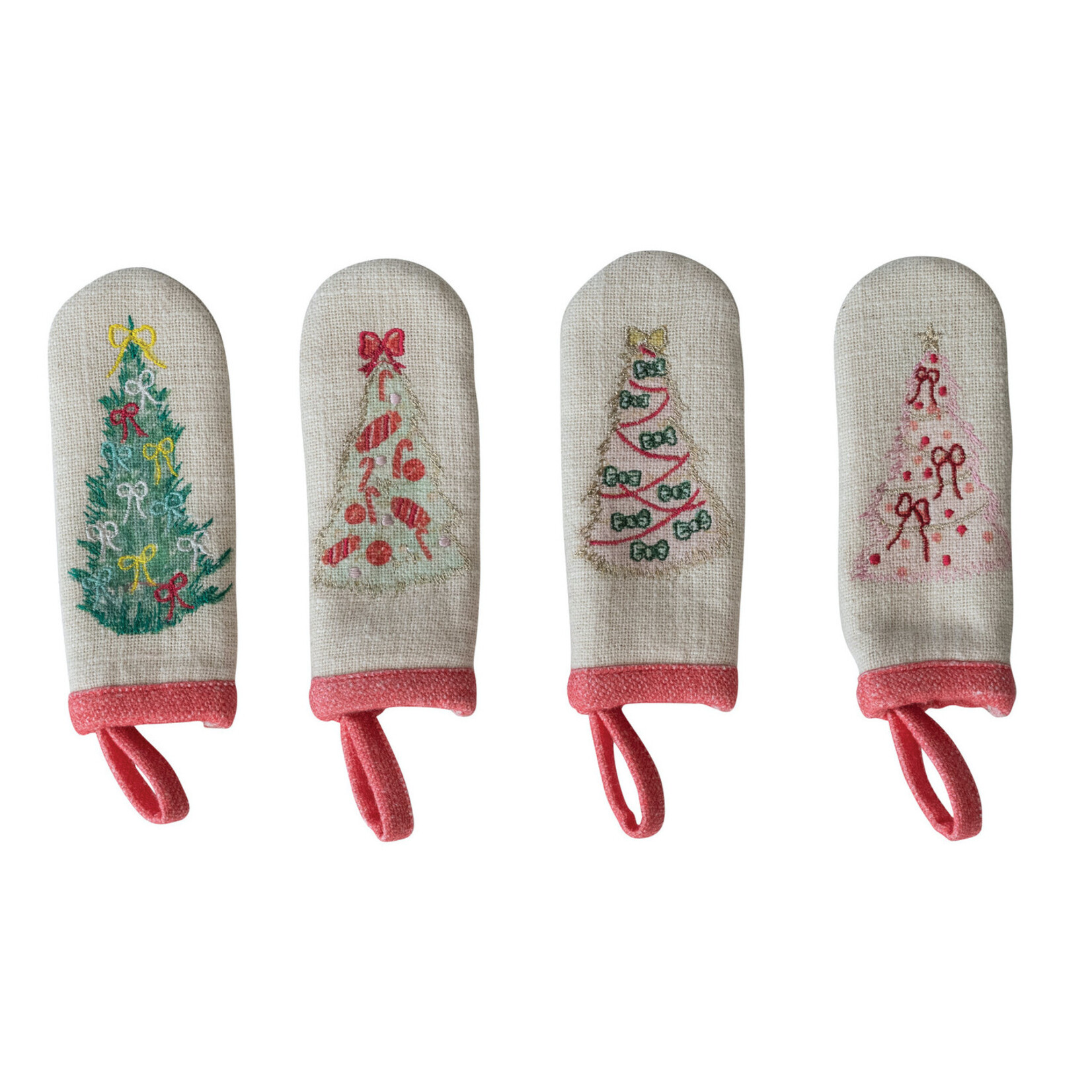 m. lynne designs embroidered tree pot handle cover