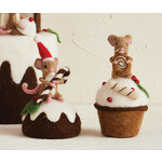 m. lynne designs felt mouse on cake
