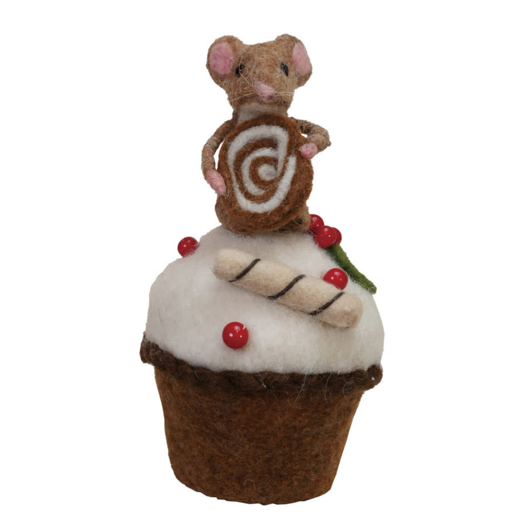 m. lynne designs felt mouse on cake