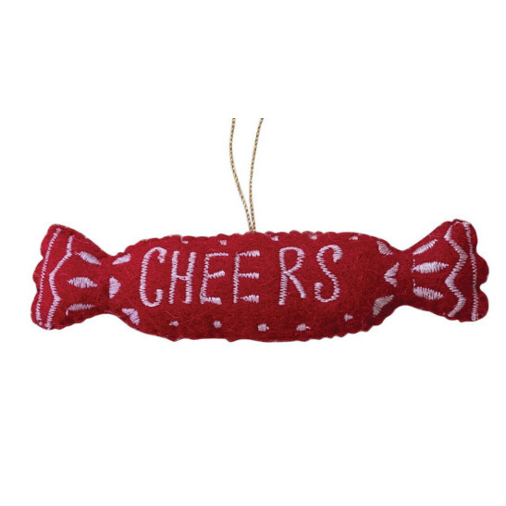 m. lynne designs felt wood candy ornament