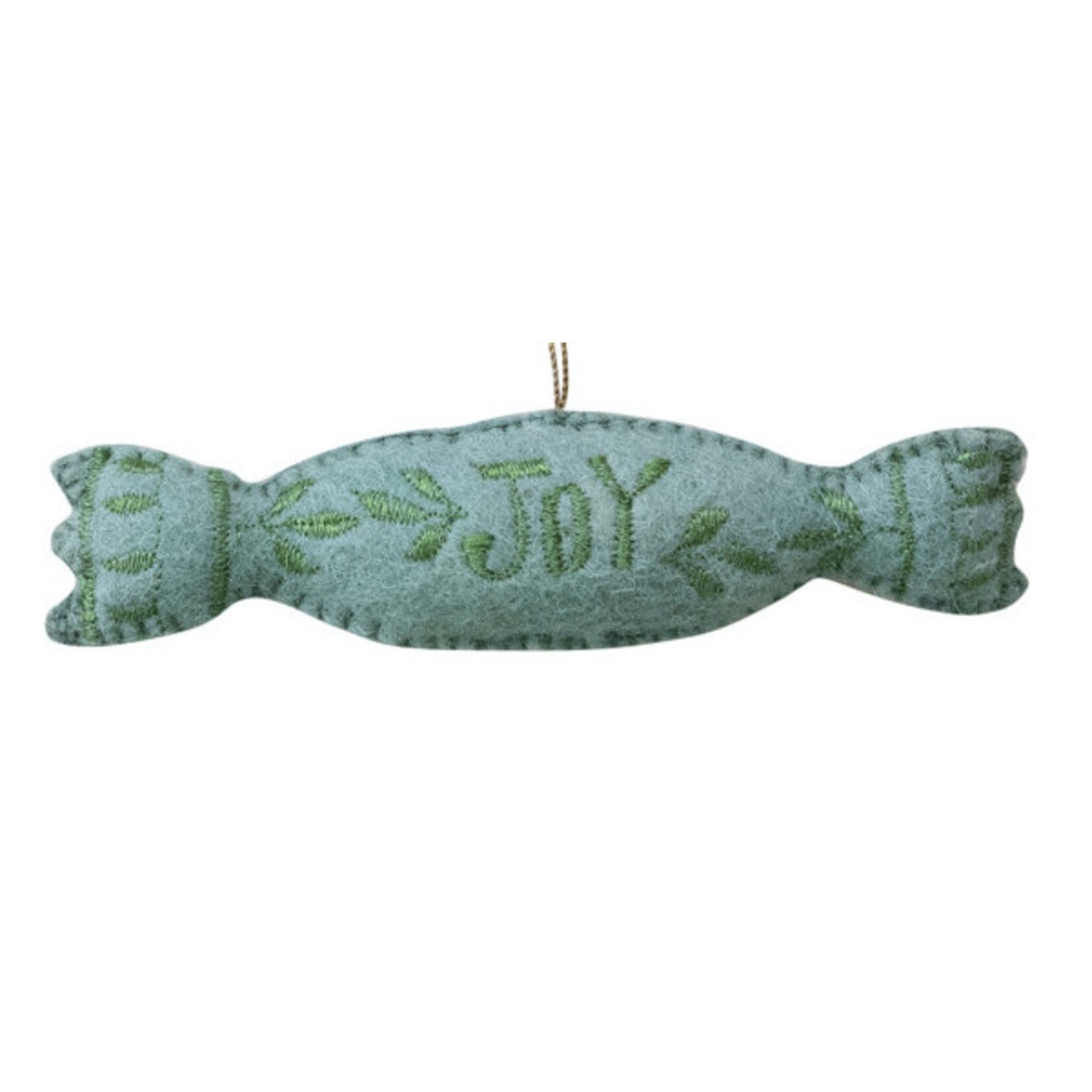 m. lynne designs felt wood candy ornament