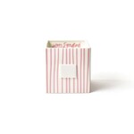happy everything pink skinny stripe medium nesting cube