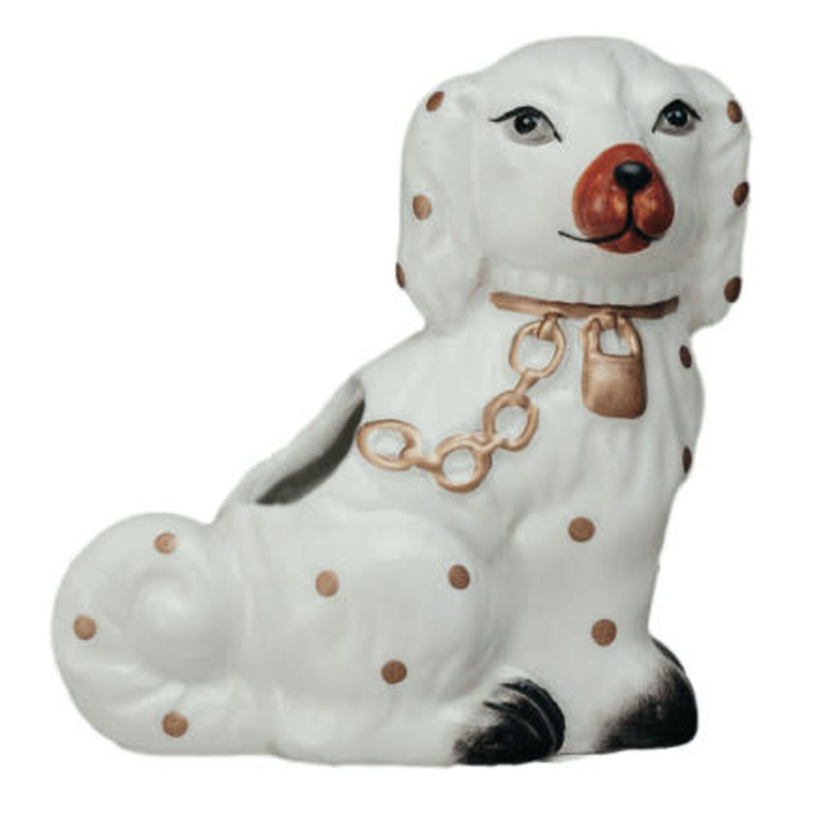 m. lynne designs staffordshire dog shaped toothpick holder