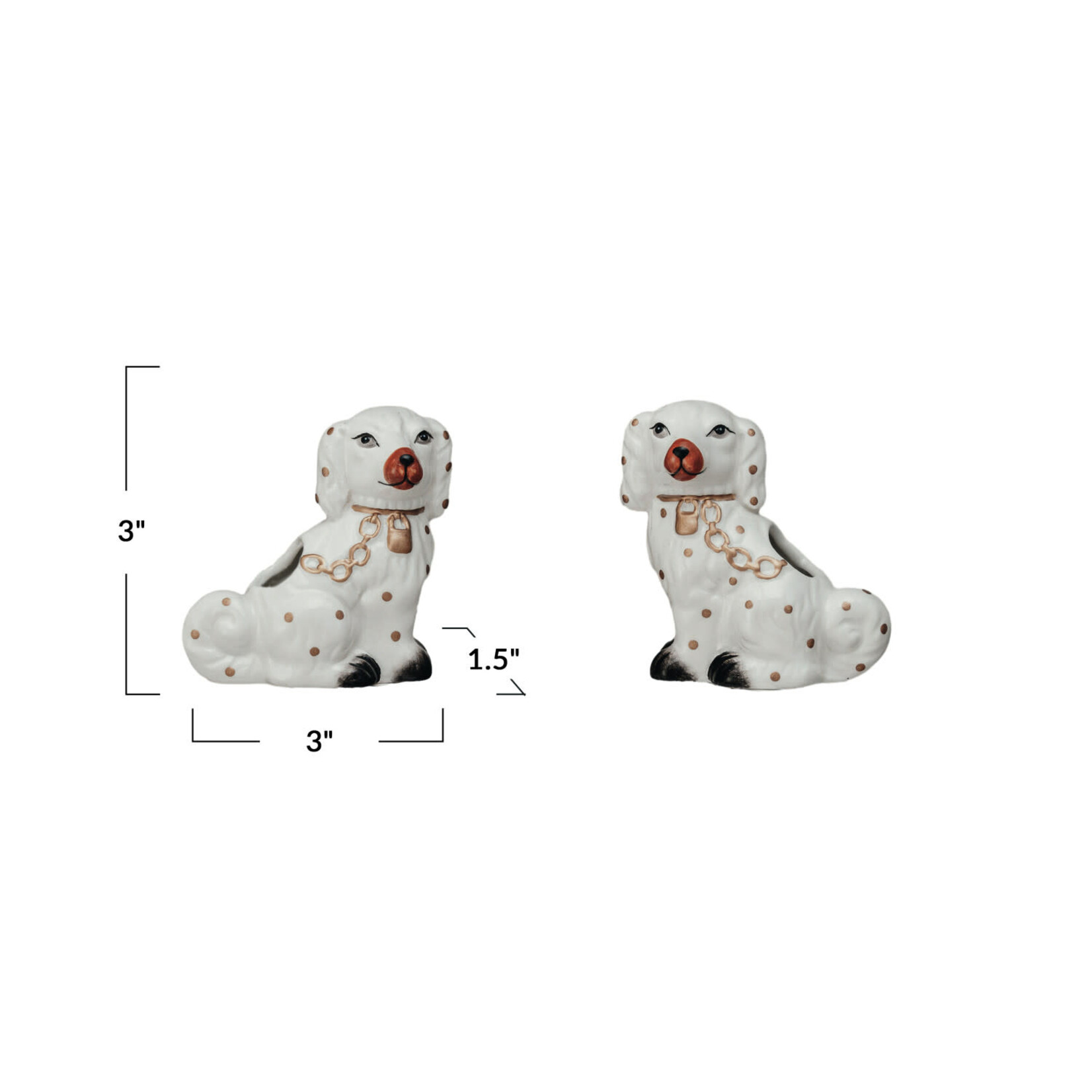 m. lynne designs staffordshire dog shaped toothpick holder