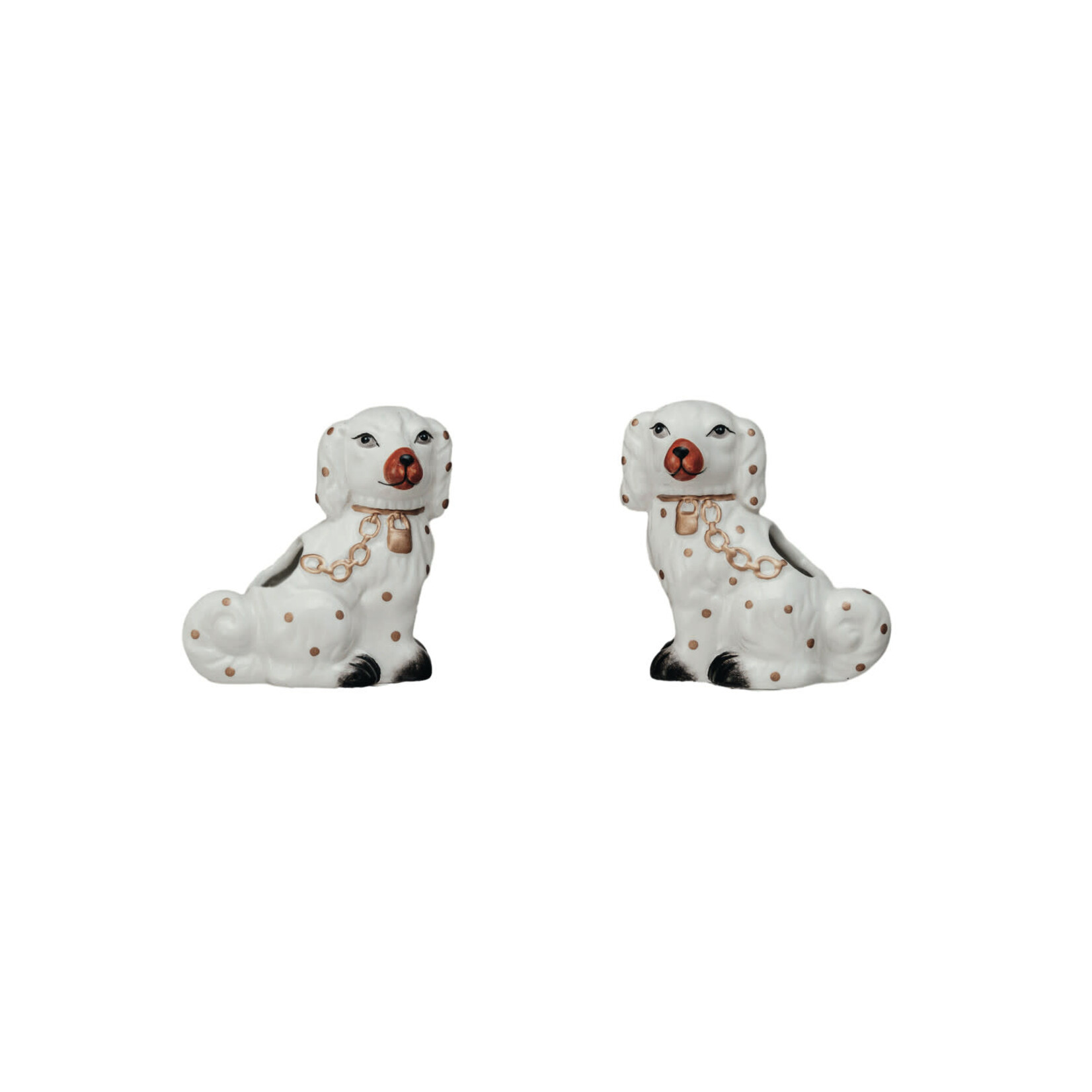 m. lynne designs staffordshire dog shaped toothpick holder