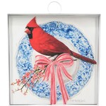 the round top collection blue plate cardinal charm
