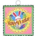 the round top collection happy easter bunny charm