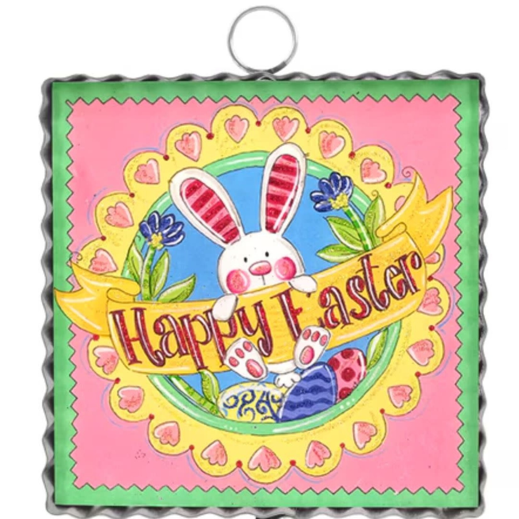 the round top collection happy easter bunny charm