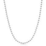 lucky feather silver ball chain necklace