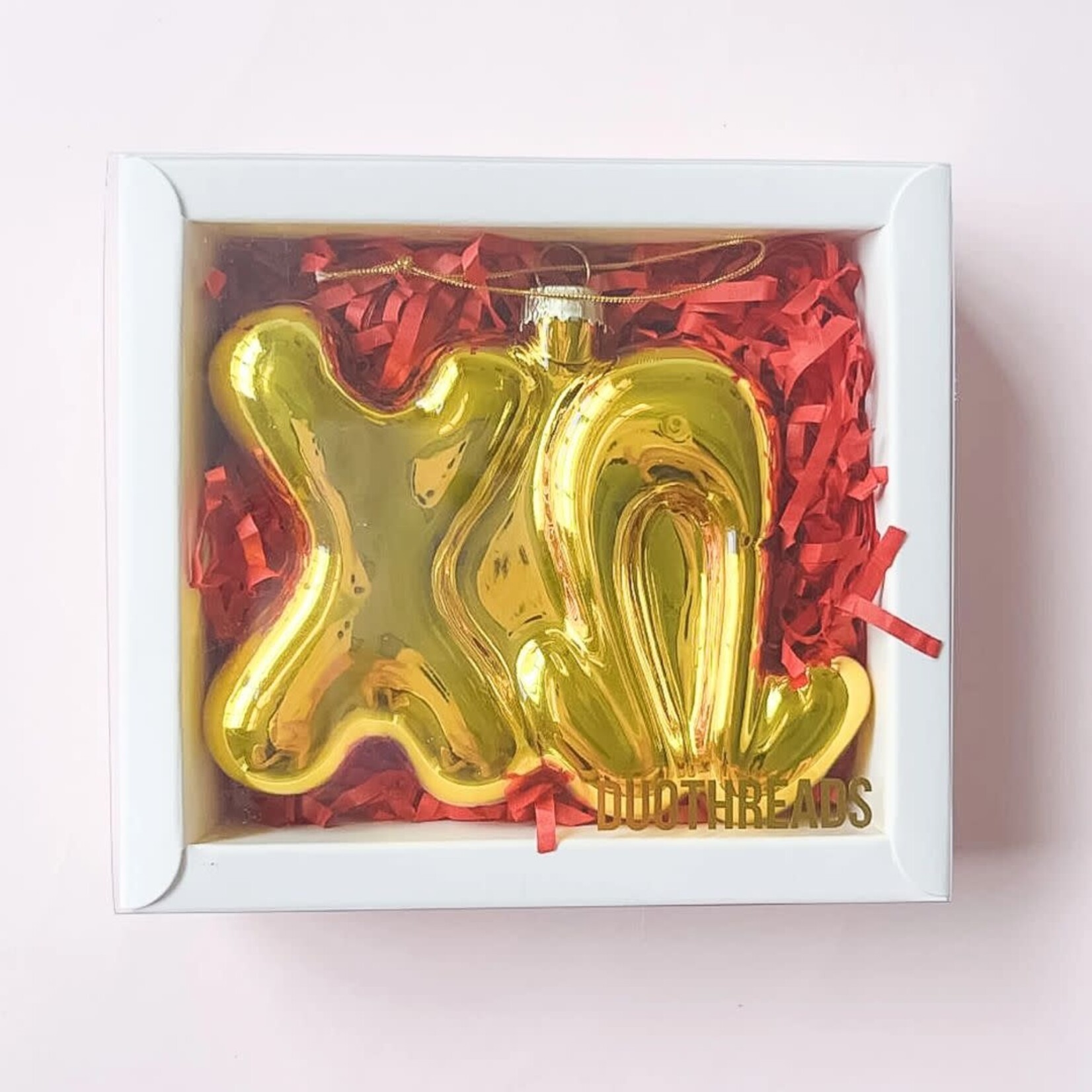 m. lynne designs chi omega gold bubble ornament