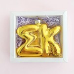 m. lynne designs sigma kappa gold bubble ornament