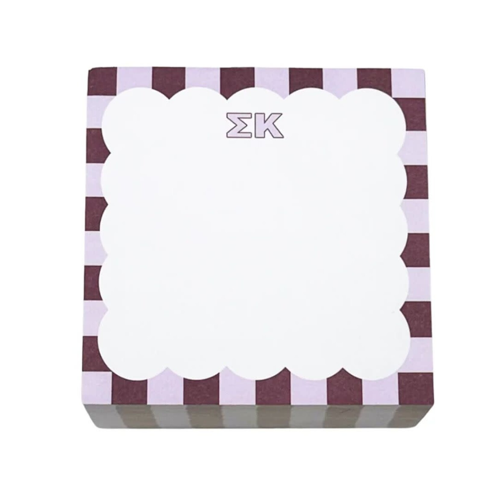 m. lynne designs sigma kappa scallop notepad