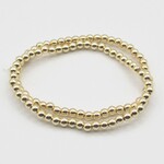 m. lynne designs 4mm stainless gold bead bracelet