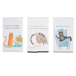 mud pie cat ric rac towels