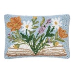 m. lynne designs flower book hook pillow
