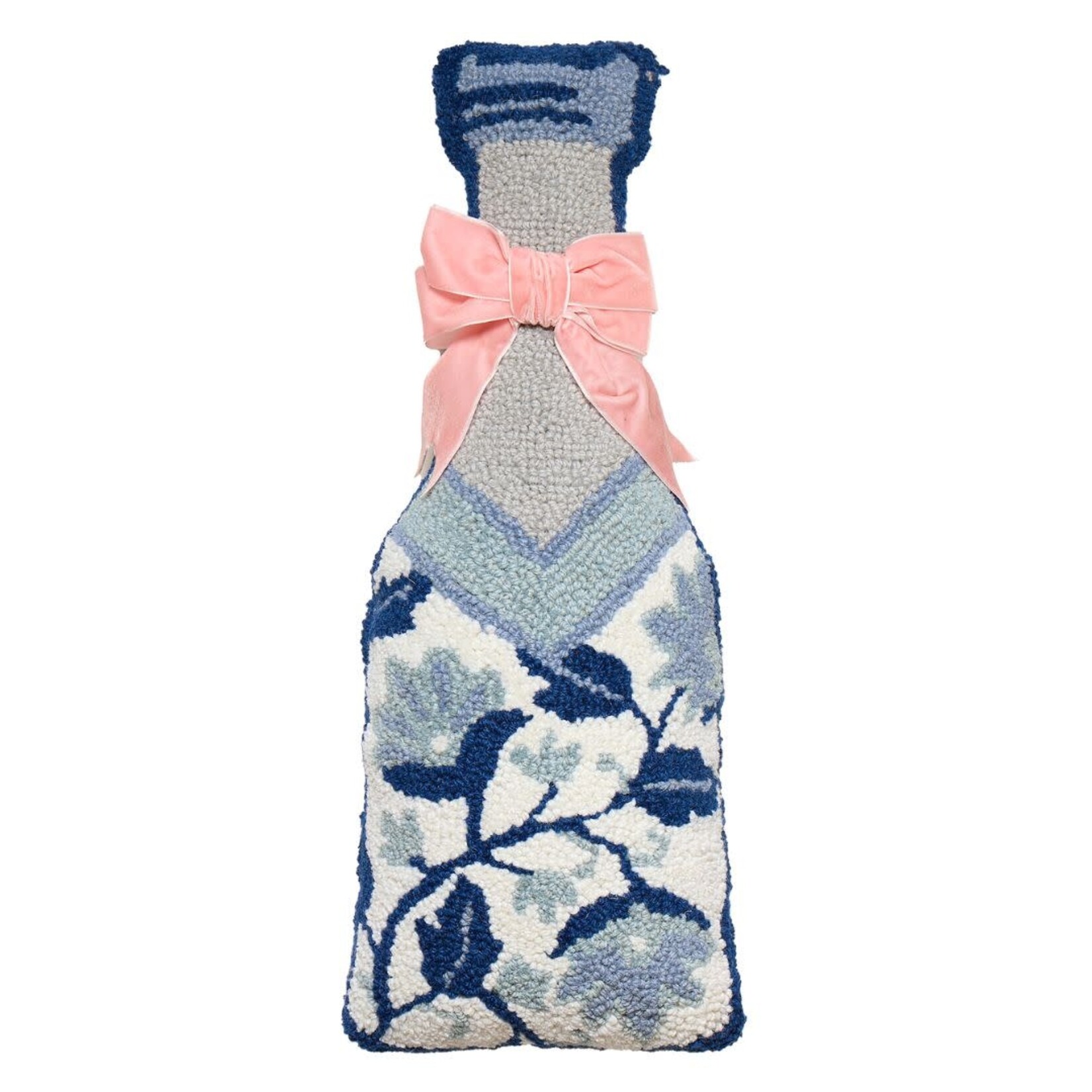 m. lynne designs chinoiserie champagne hook pillow with bow