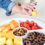 nora fleming melamine divided dish platter