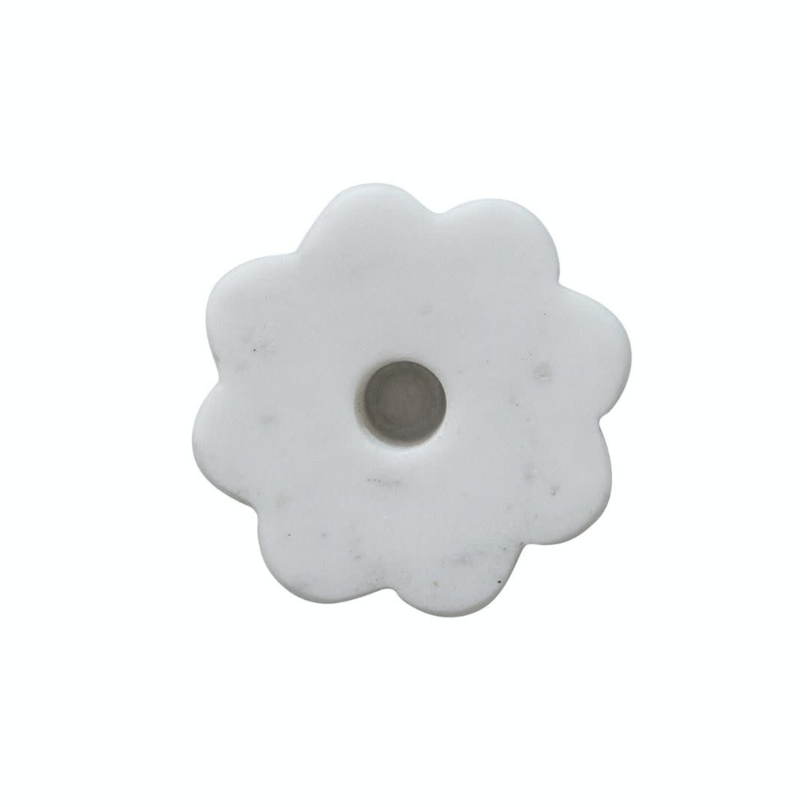 m. lynne designs marble scalloped taper holder