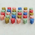 m. lynne designs colorful heart shaped candle