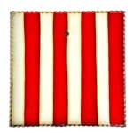 the round top collection red and white stripe display