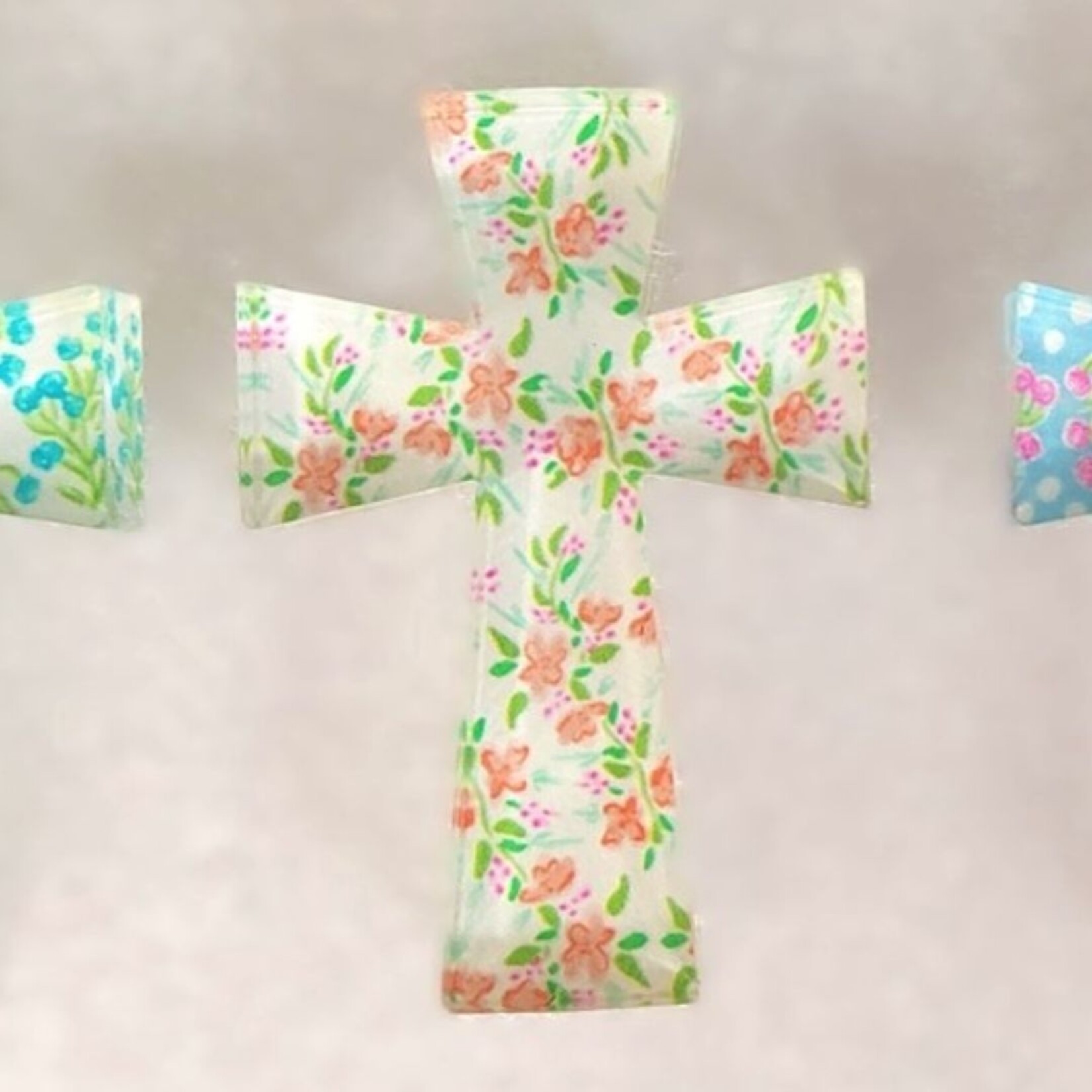 m. lynne designs floral acrylic cross