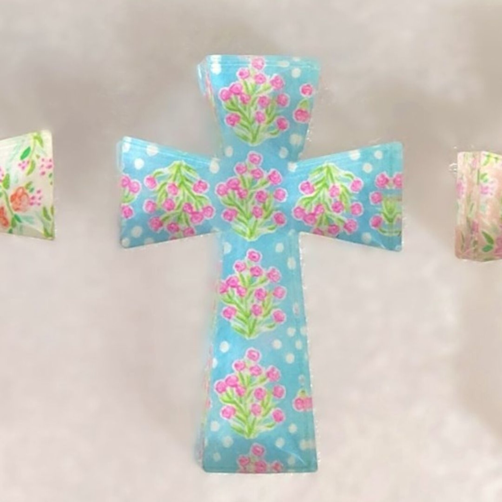 m. lynne designs floral acrylic cross