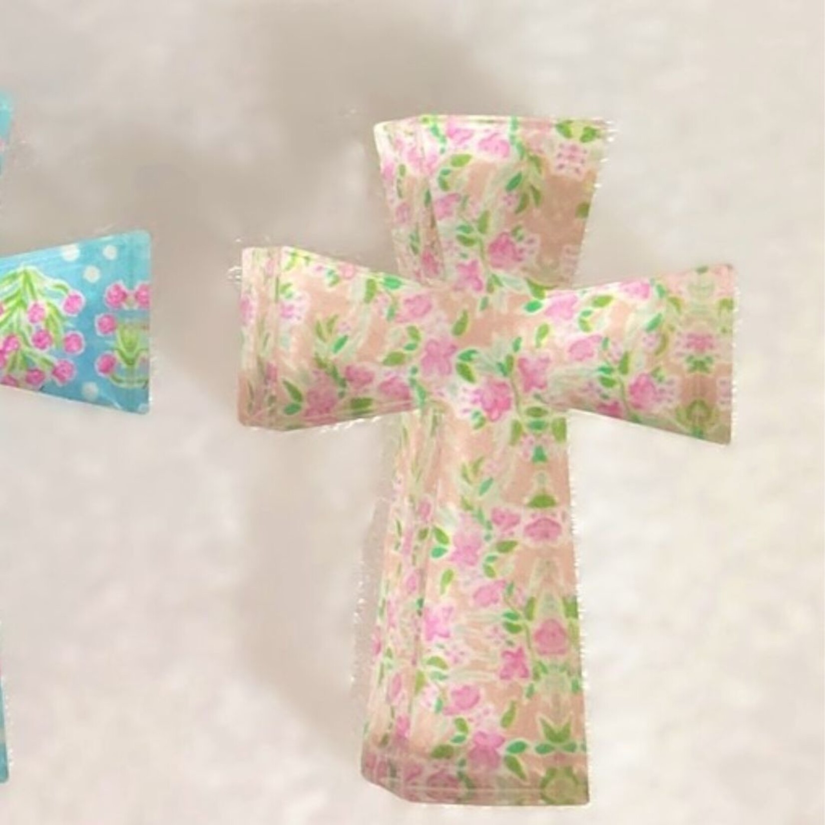 m. lynne designs floral acrylic cross