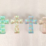 m. lynne designs floral acrylic cross
