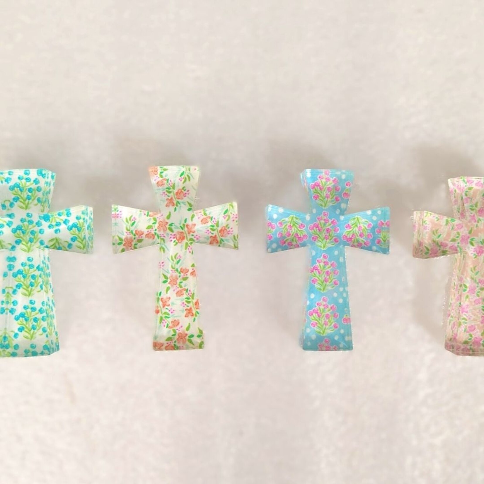 m. lynne designs floral acrylic cross