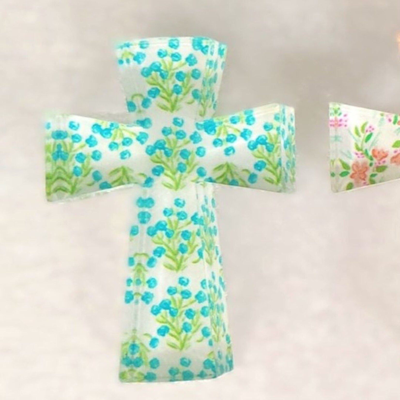 m. lynne designs floral acrylic cross
