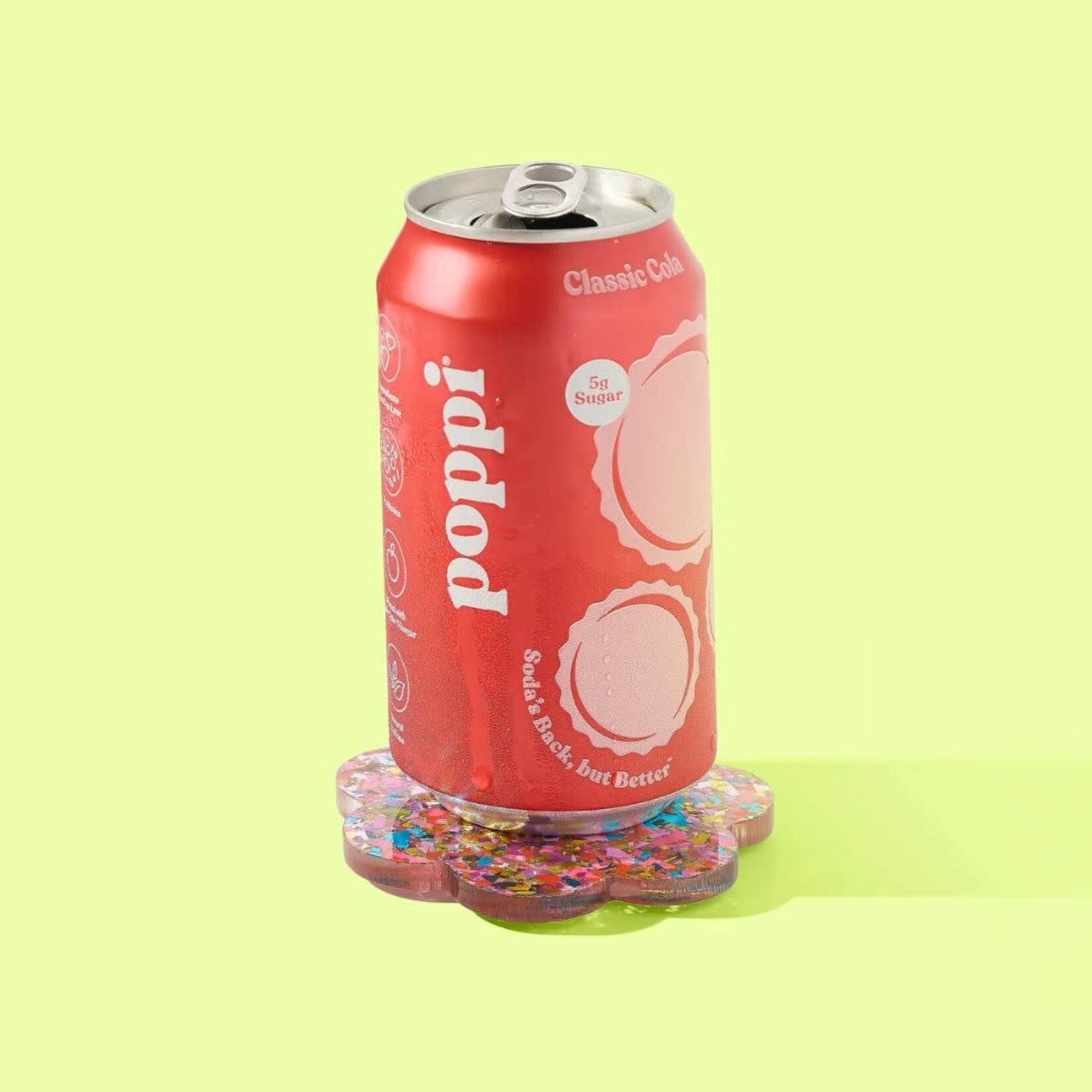 taylor elliott designs happy confetti scallop coaster