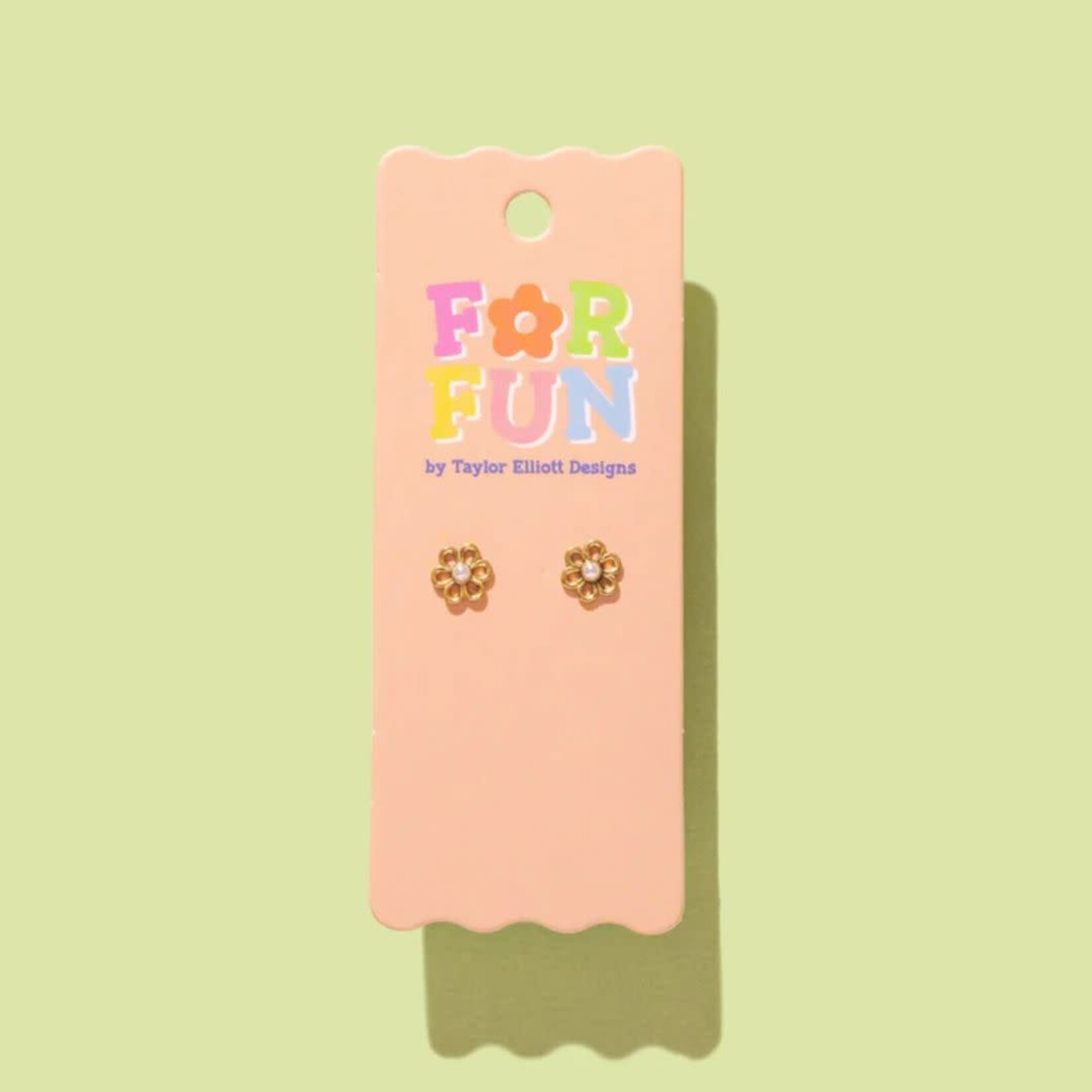 taylor elliott designs fiona flower stud earring