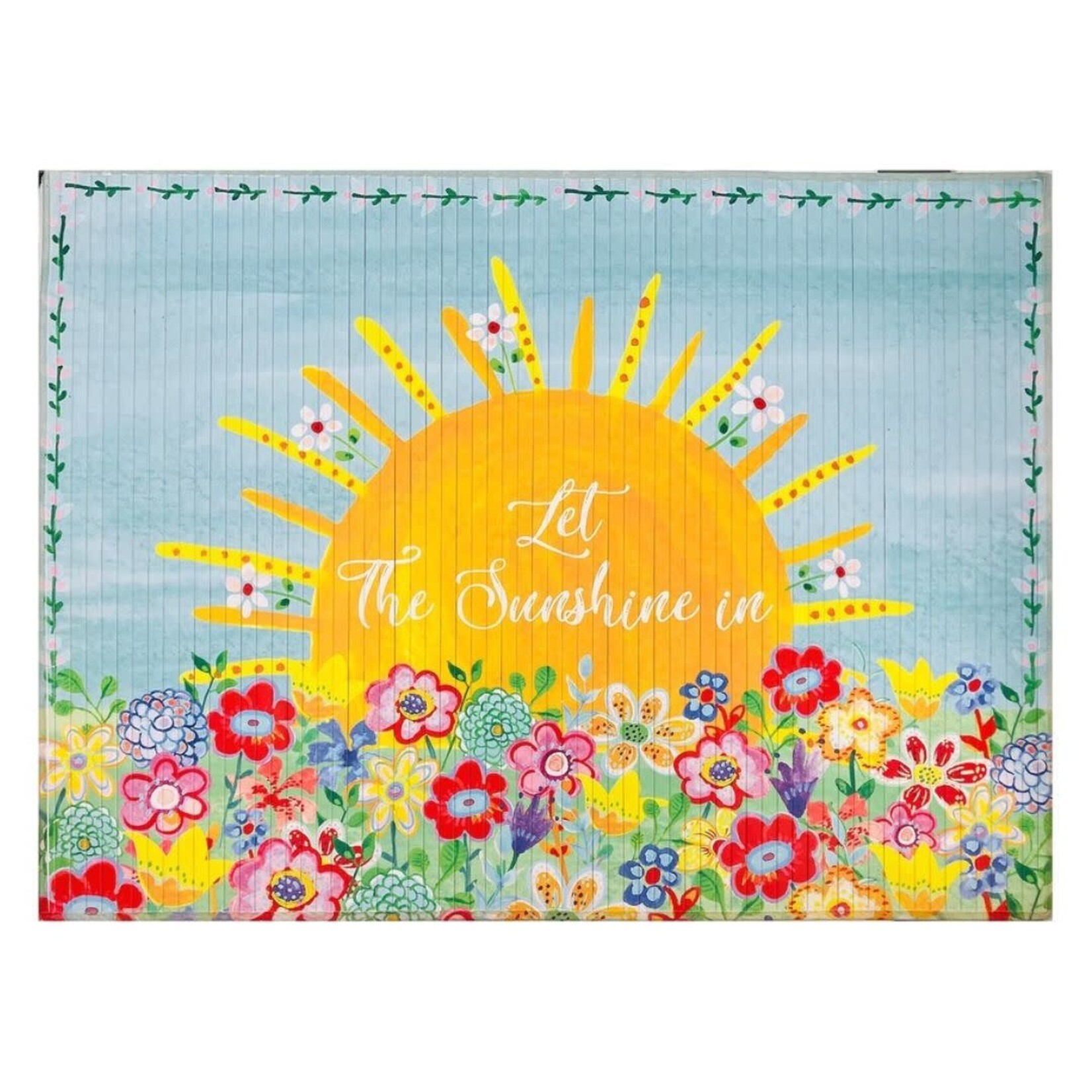 m. lynne designs let the sunshine in bamboo mat