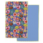 m. lynne designs bold dolce labels microfiber dishtowel