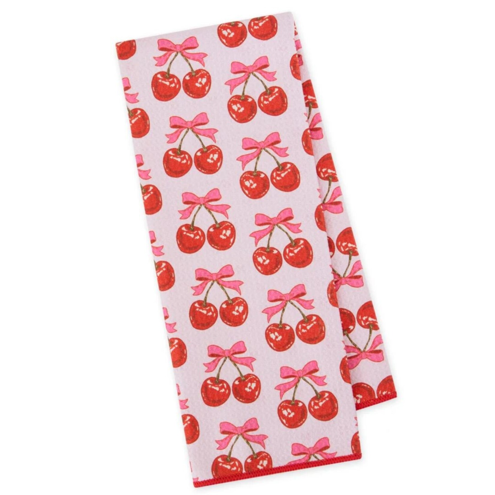 m. lynne designs cherry on top microfiber dishtowel