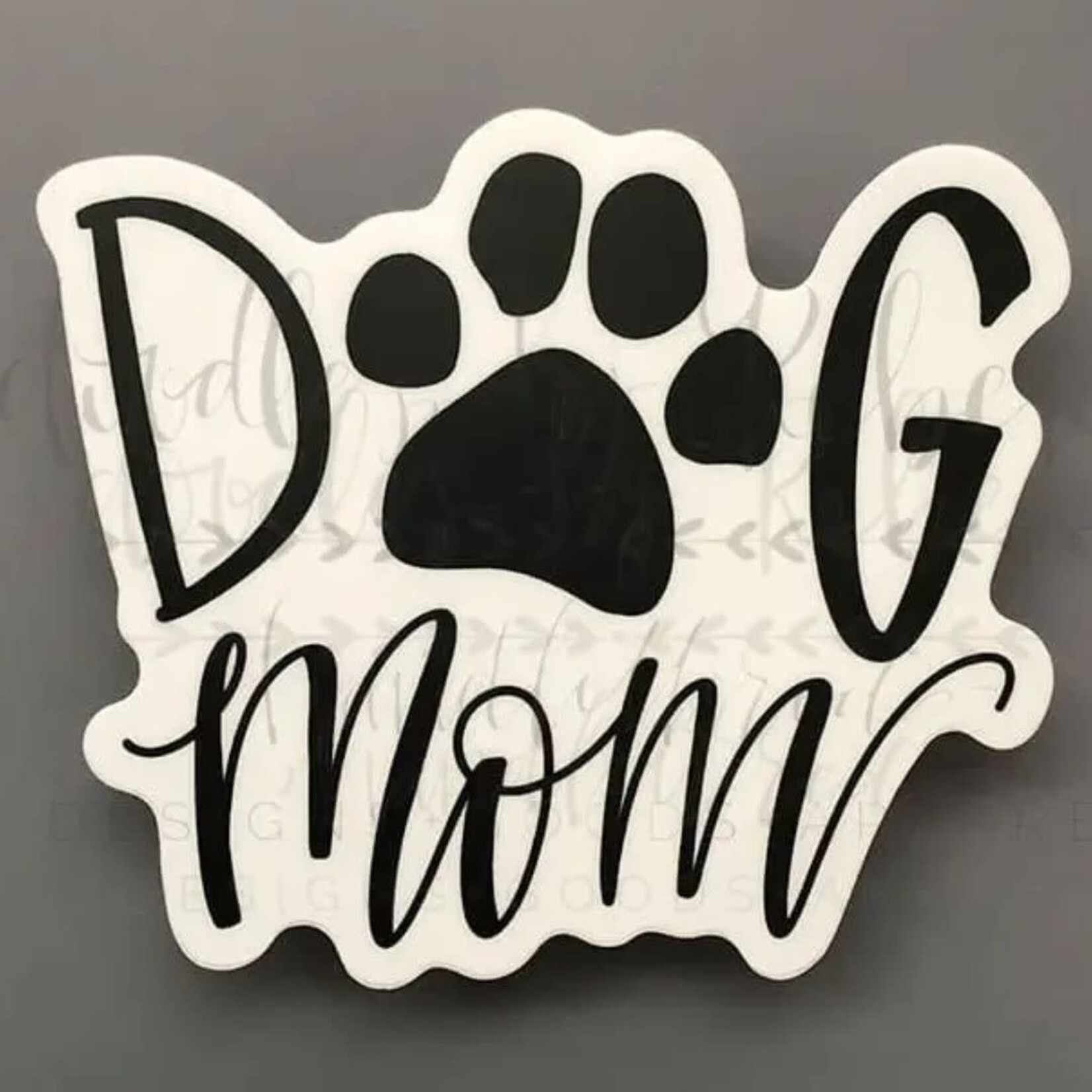 m. lynne designs dog mom sticker