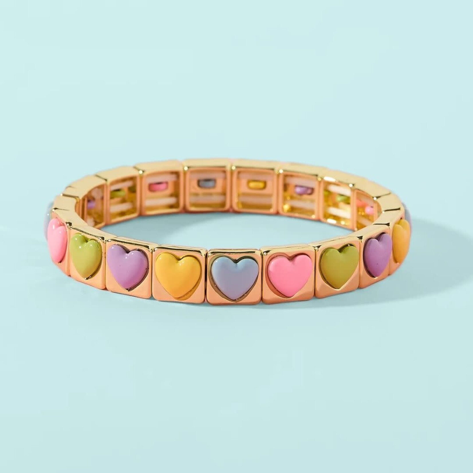 taylor elliott designs valentine heart pastels bracelet