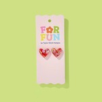 taylor elliott designs confetti heart stud earring