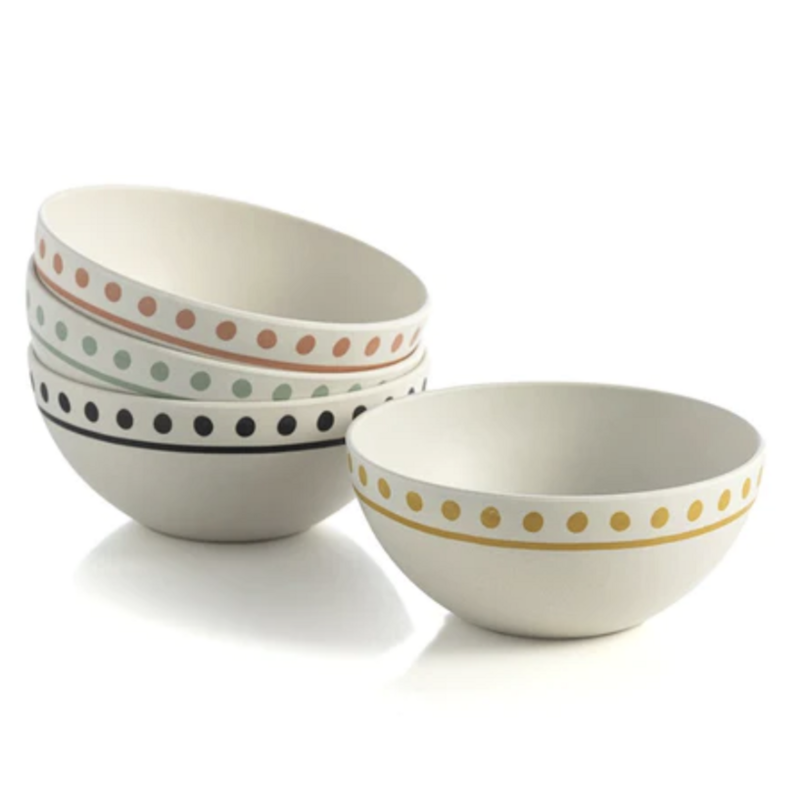 m. lynne designs marigold dots bamboo bowl