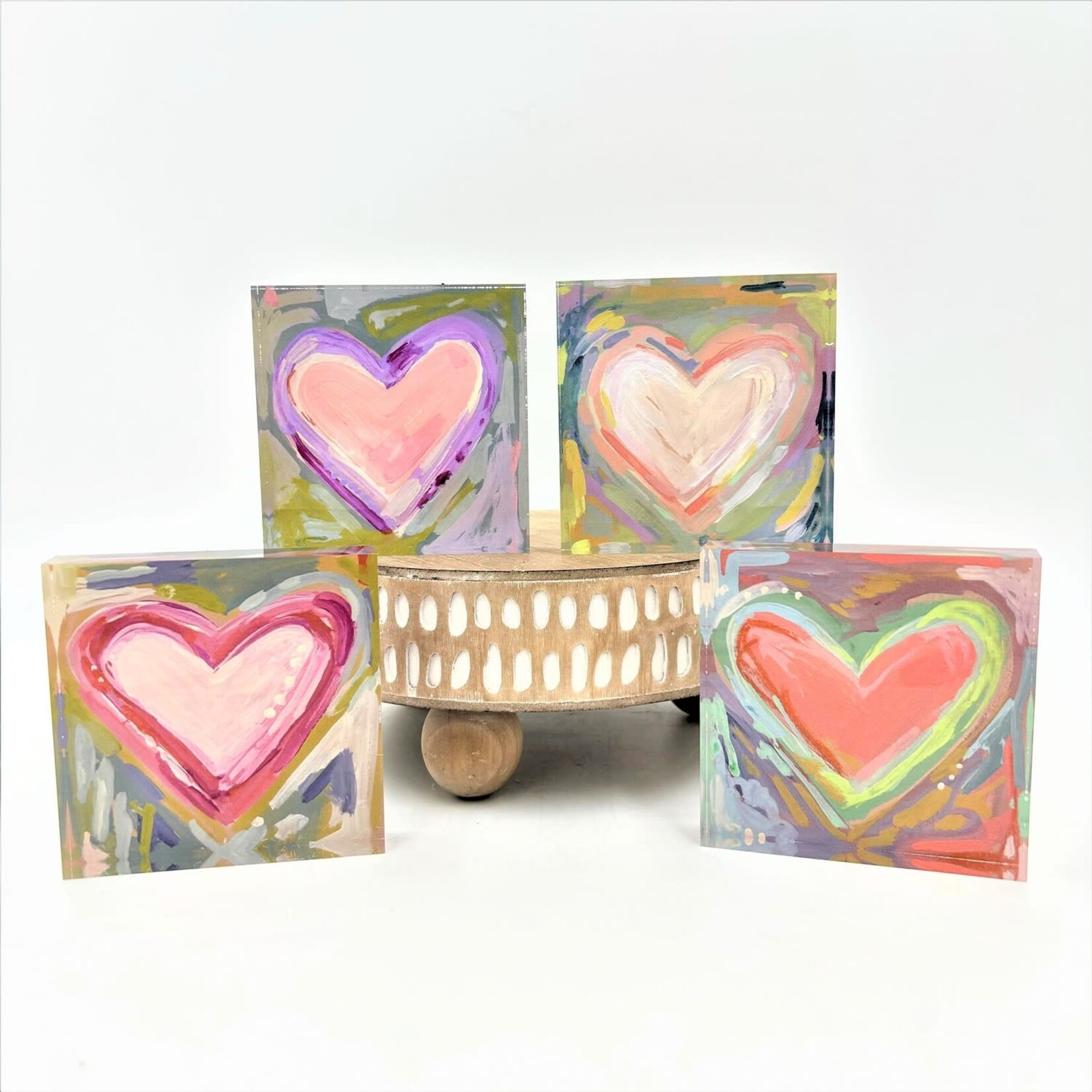 m. lynne designs acrylic square heart