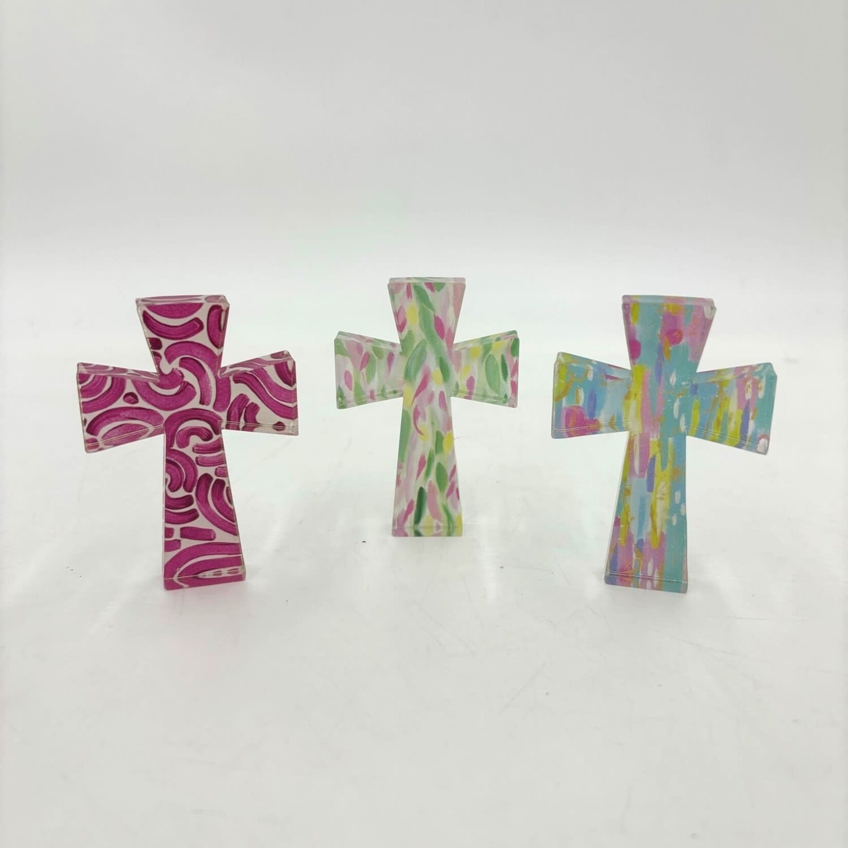 m. lynne designs colorful acrylic cross