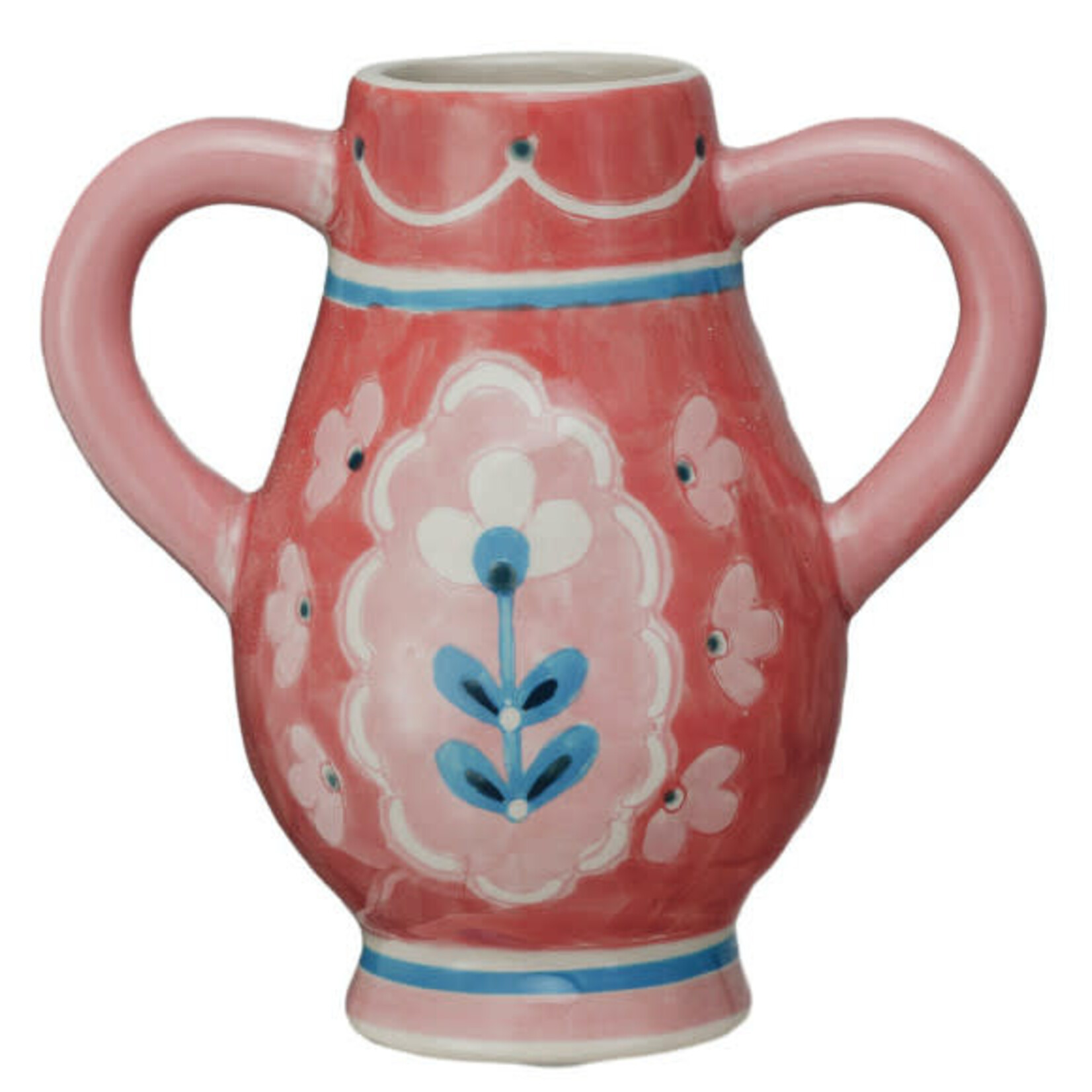 m. lynne designs colorful urn with handles